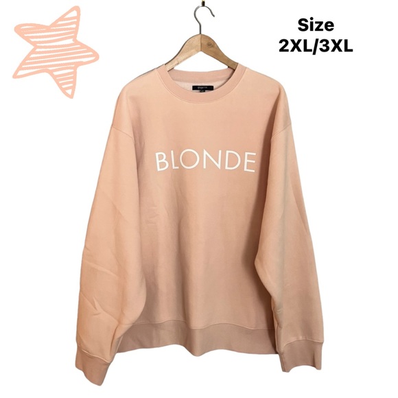 Brunette The Label Tops - ⭐️ NEW ⭐️ Pretty Peach Blonde Sweatshirt by Brunette The Label